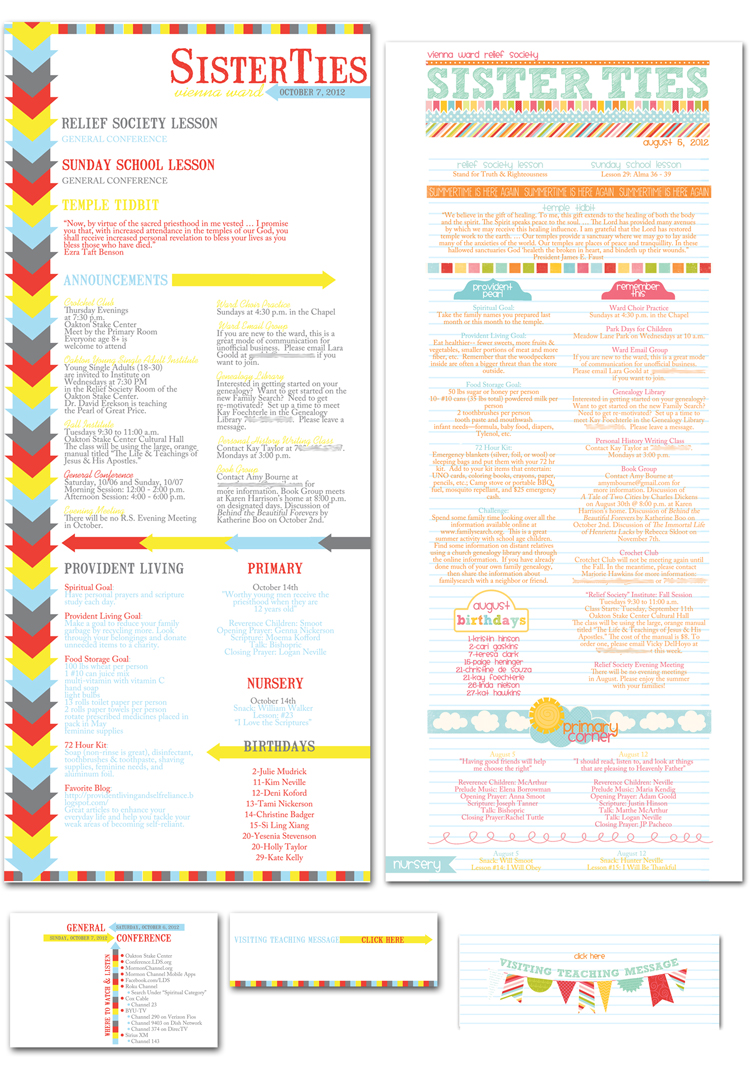 Church Newsletter Design Samples