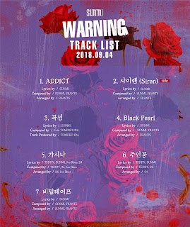 180827 Sunmi Released Tracklist For Her Upcoming Album “Warning”