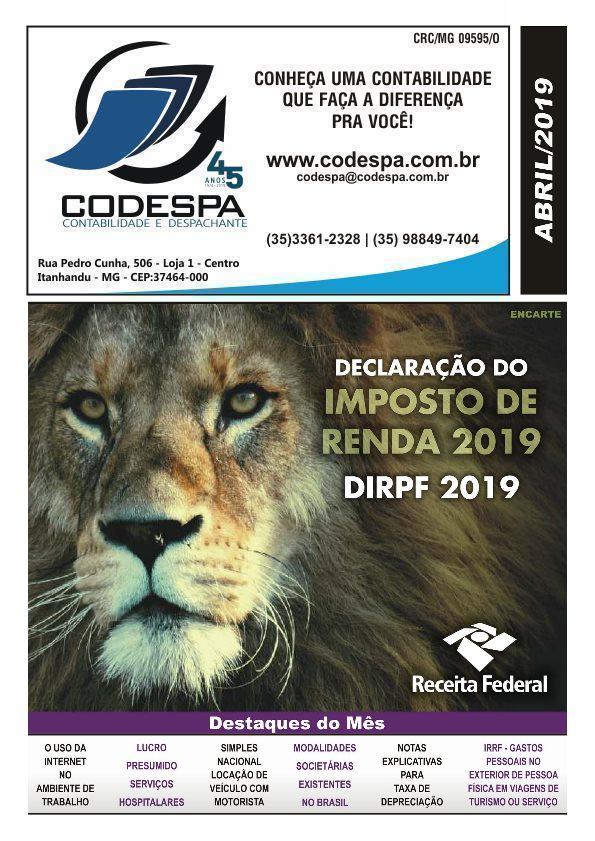  Informativo Codespa - 04/2019