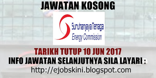 Jawatan Kosong Suruhanjaya Tenaga (ST) - 10 Jun 2017