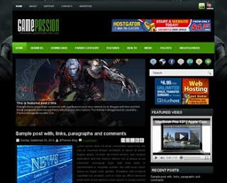 GamePassion Blogger Template