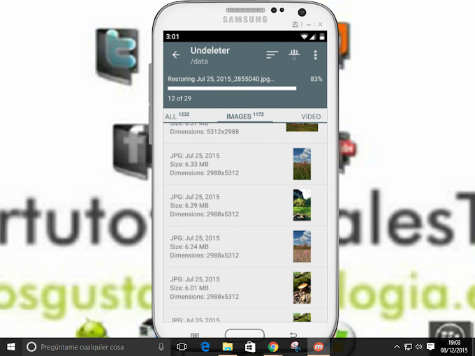 Recuperar archivos borrados de la tarjeta SD y Almacenamiento interno. Android 
