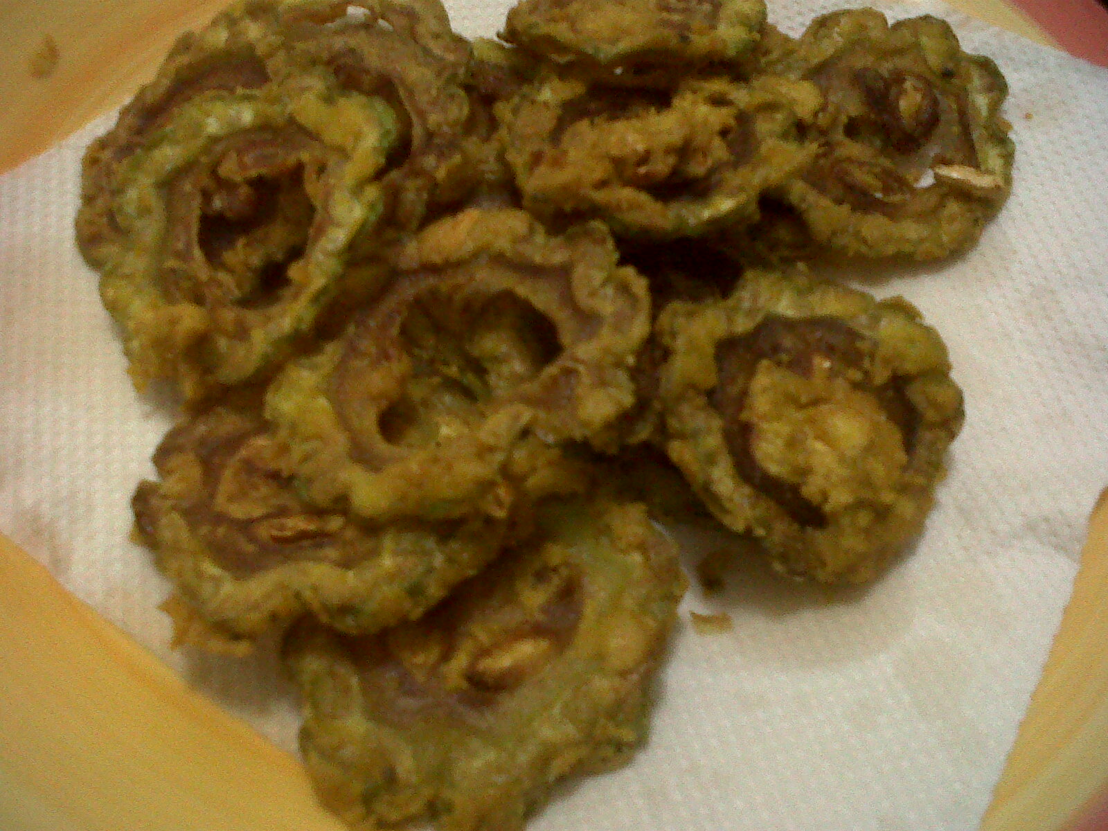 Catan: Resepi: Peria Goreng Rangup