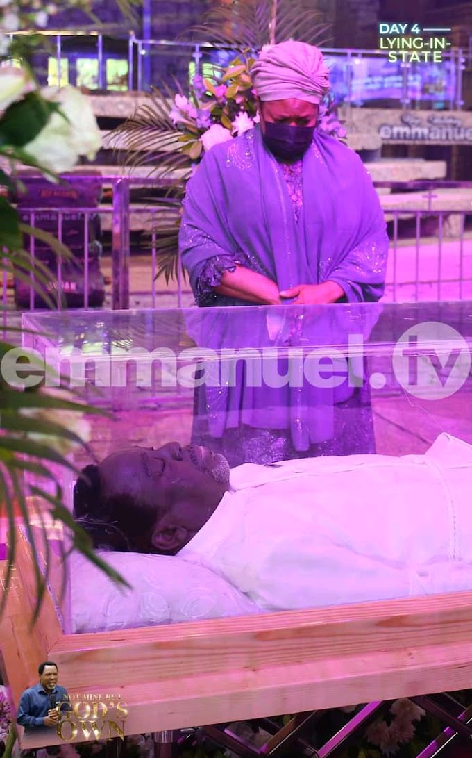 Tears As Pastor TB Joshua's Corpse Arrives Synagogue, To Be Buried Tomorrow (Photos) 