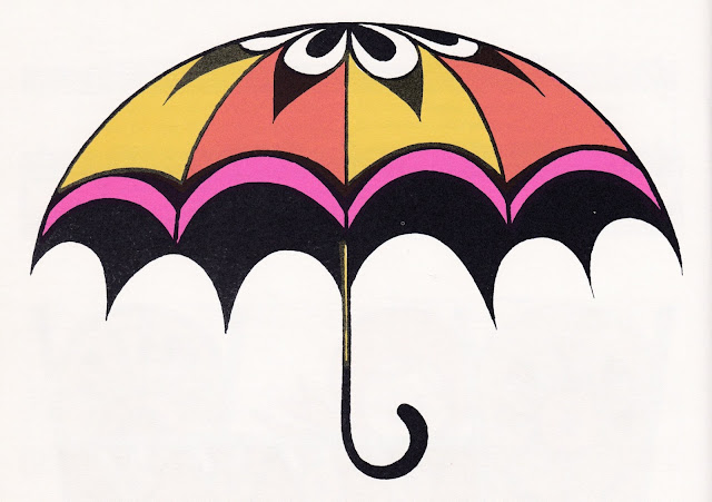 Children's Books, Illustration, John Alcorn, Mid Century Modern, Songs, Vintage, Umbrella