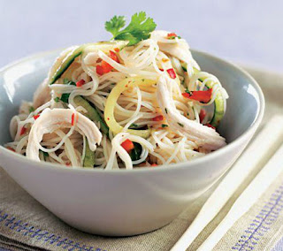 Thai chicken noodle salad