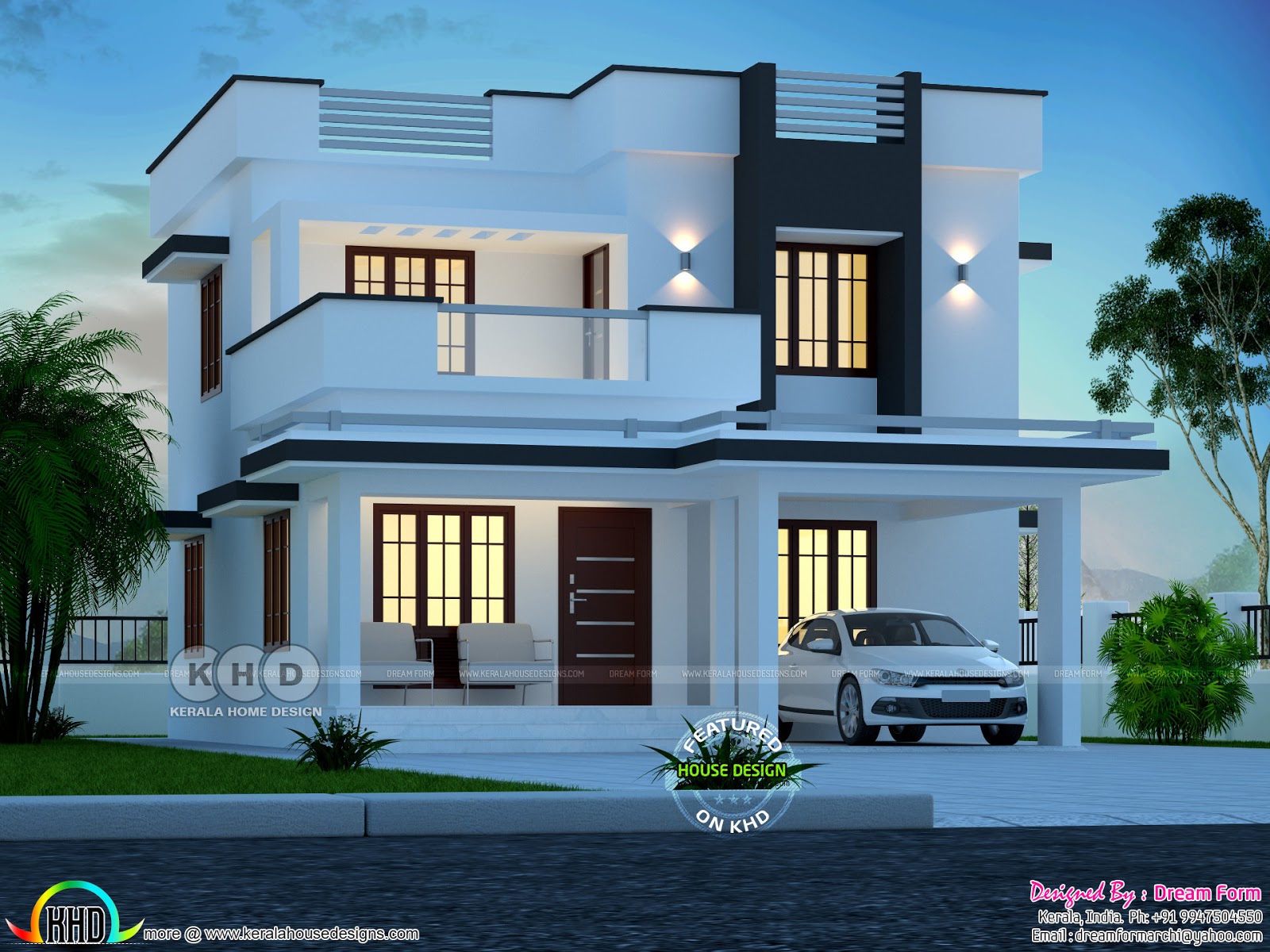 3 bedroom 1700 sq.ft modern home design - Kerala home ...