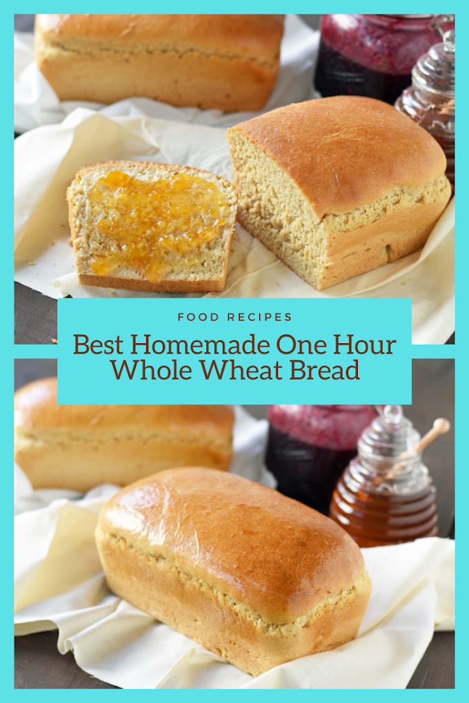 Best Homemade One Hour Whole Wheat Bread