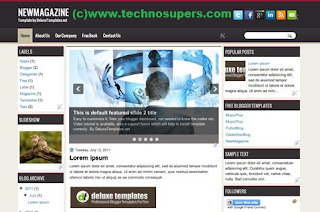 NewMagazine Blogger Template