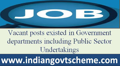 Vacant posts existed in Government departments
