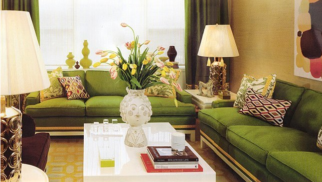Living Rooms In Green - Modern Interior Design
