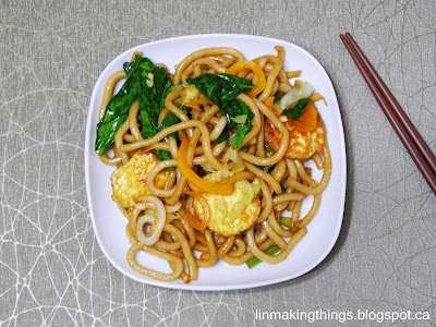 http://linmakingthings.blogspot.ca, noodles, recipe, vegetarian, Japanese