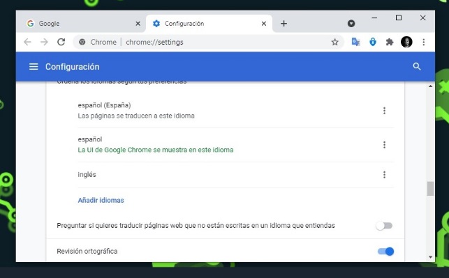 How to disable automatic website translation in Chrome