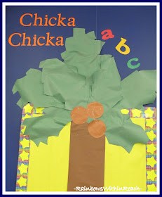 photo of: Bulletin Board for Chicka-Chicka Boom Boom (from Bulletin Board RoundUP via RainbowsWithinReach)