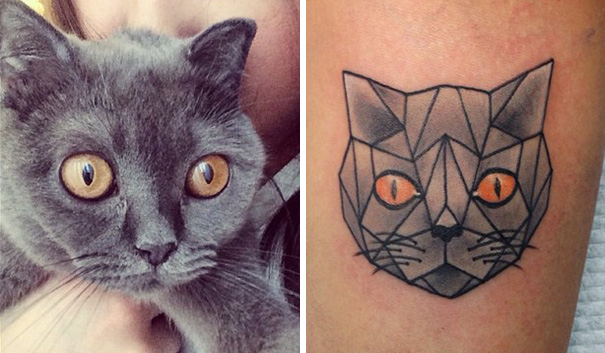 Tatuagens minimalistas inspiradas em gatos