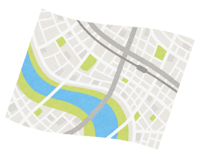 開いた地図のイラスト かわいいフリー素材集 いらすとや 開いた地図のイラスト かわいいフリー素材集 いらすとや