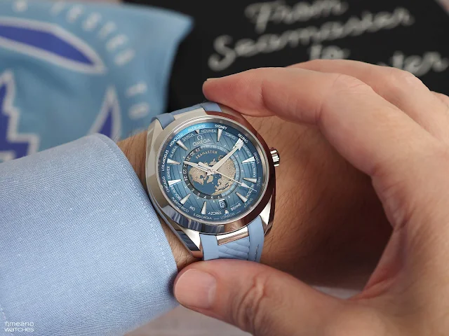 Omega Seamaster Aqua Terra Worldtimer "Summer Blue"