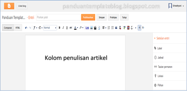 Cara Membuat Mengisi Artikel Blog