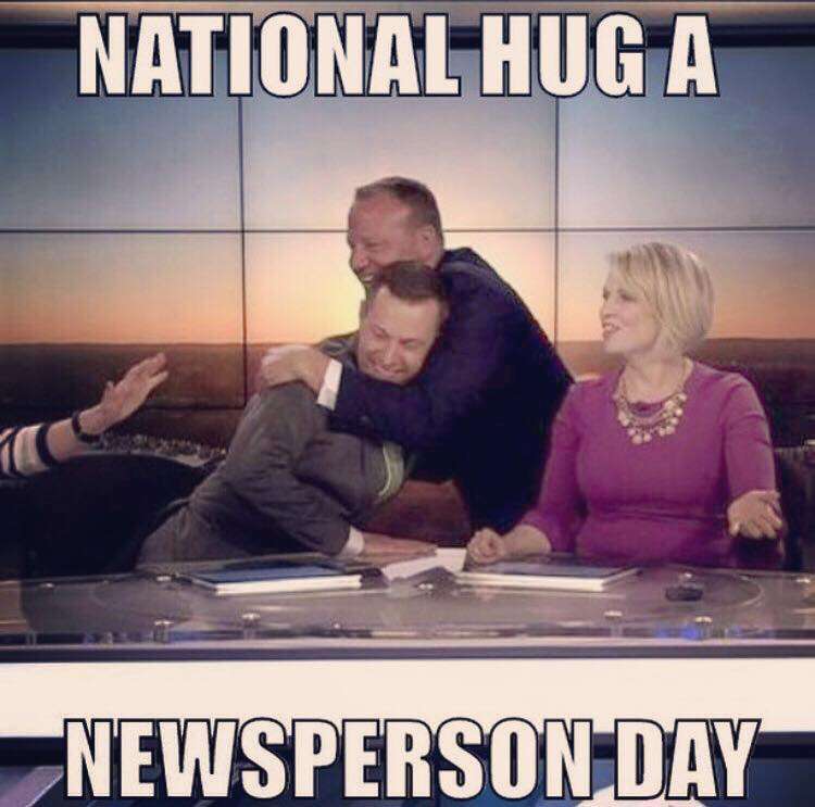 National Hug a Newsperson Day Wishes