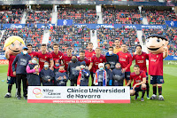 CLUB ATLÉTICO OSASUNA. Temporada 2021-22. Manu Sánchez, David García, Lucas Torró, Nacho Vidal, Rubén García, Moncayola, Darko Brasanac, Sergio Herrera, Chimy Ávila, Juan Cruz. Budimir (agachado). CLUB ATLÉTICO OSASUNA 0 CLUB ATLÉTICO DE MADRID 3 Sábado 19/02/2022, 16:15 horas. Campeonato de Liga de 1ª División, jornada 25. Pamplona, Navarra, estadio El Sadar: 20.040 espectadores. GOLES: 0-1: 3’, João Félix. 0-2: 59’, Luis Suárez. 0-3: 89’, Ángel Correa.