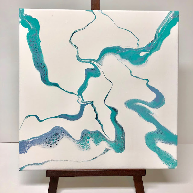 Blue Resin Art from Katherine Tyndall