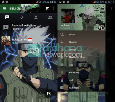 BBM MOD Kakashi Versi 2.10.0.31 APK