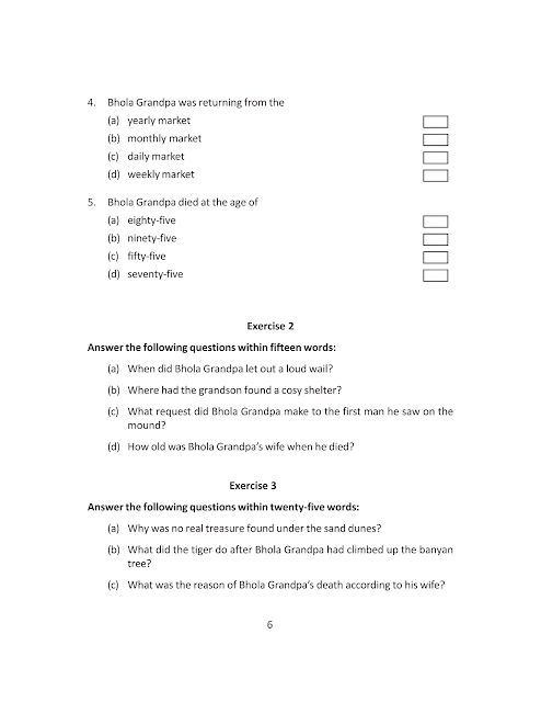 Tales of Bhola Grandpa - Manoj Das - Lesson 1 - WB Class 9 English suggestion 2023 part 5