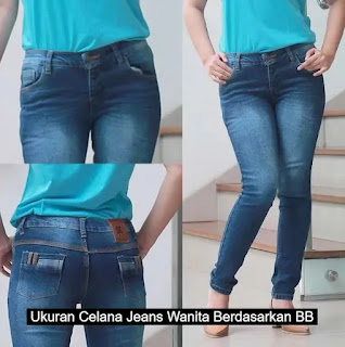 Ukuran Celana Jeans Wanita Berdasarkan Berat Badan