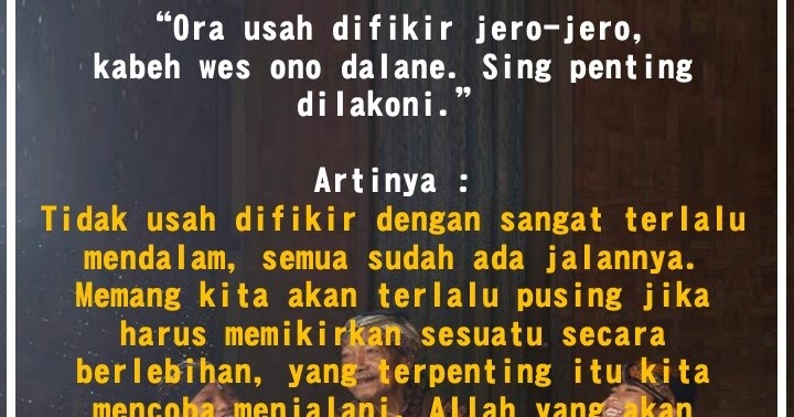 Kata-Kata Bijak Bahasa Jawa Yang Penuh Makna  AJP Creations
