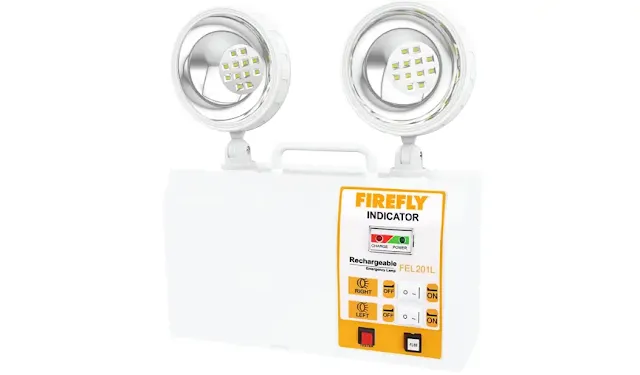 Firefly Rechargeable Twinhead Emergency Lamp - FEL201L