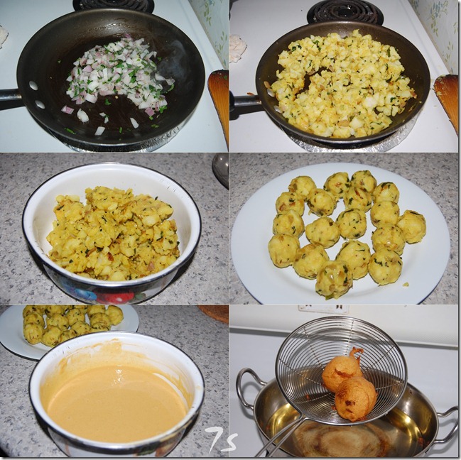 Potato bonda process