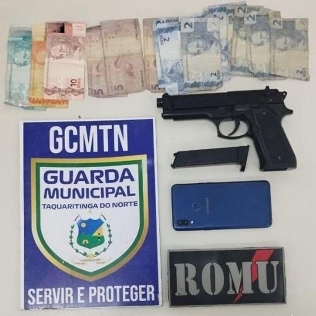 Guarda Municipal recupera cinco veículos roubados e detém homem com simulacro de arma de fogo em Taquaritinga do Norte