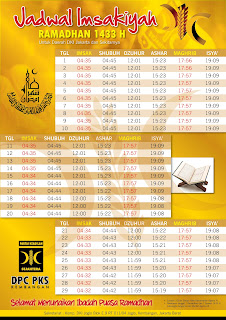 Template Desain Jadwal Imsak 1433 H  www.InfoPercetakan.com