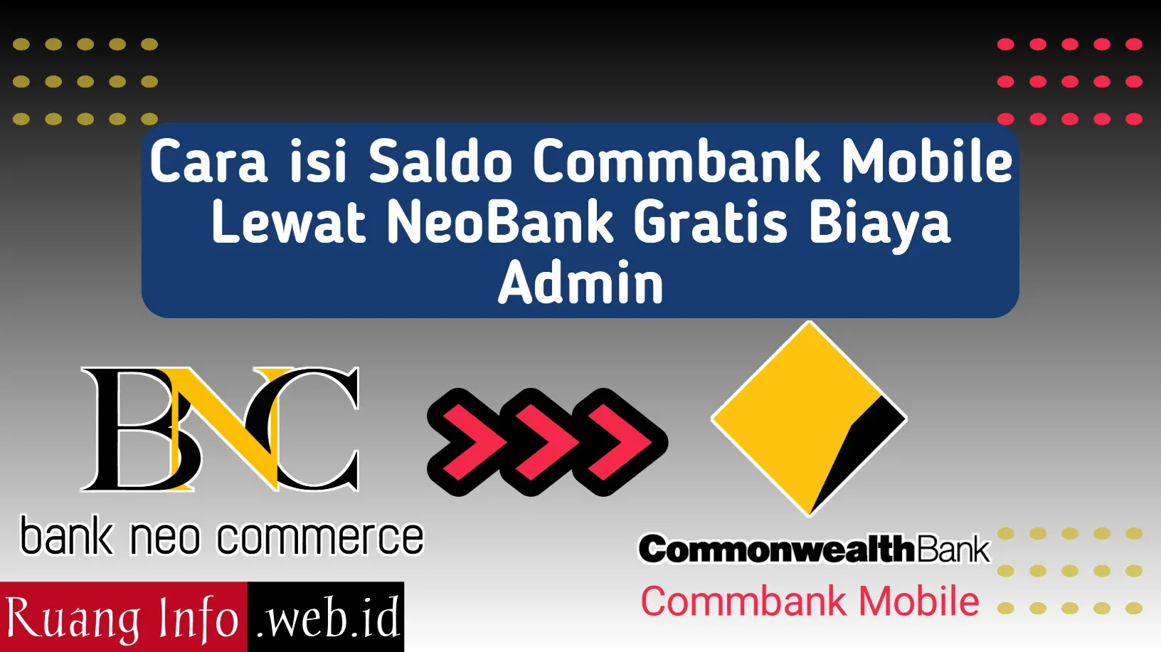 Cara isi Saldo Commbank Mobile Lewat NeoBank Gratis Biaya Admin