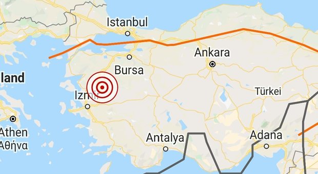 Turchia, scossa di magnitudo 5 nel sud del Paese