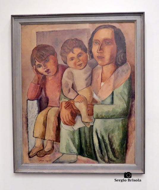Close-up da Obra Família do Pintor - Museu Lasar Segall - São Paulo