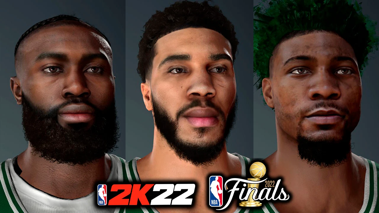 NBA 2K22 Cyberface Pack for Boston Celtics