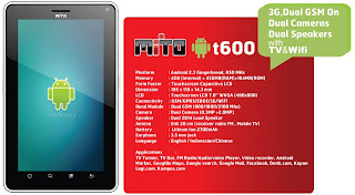Mito T600 Tablet Android harga dibawah Rp 1.5 juta
