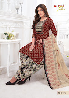 Aarvi Fashion Special Patiyala Cotton Dress Matarial Collection Exporter And Wholesaler