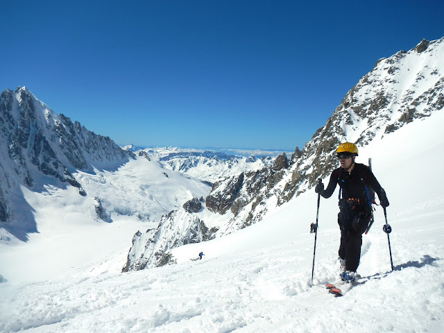 ski de rando au Col d'Argentiere Chamonix Mont Blanc Manu RUIZ