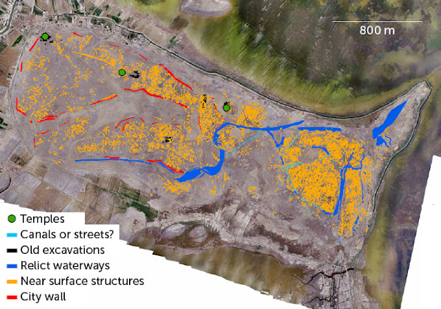 Lagash composite map based on remote sensing data