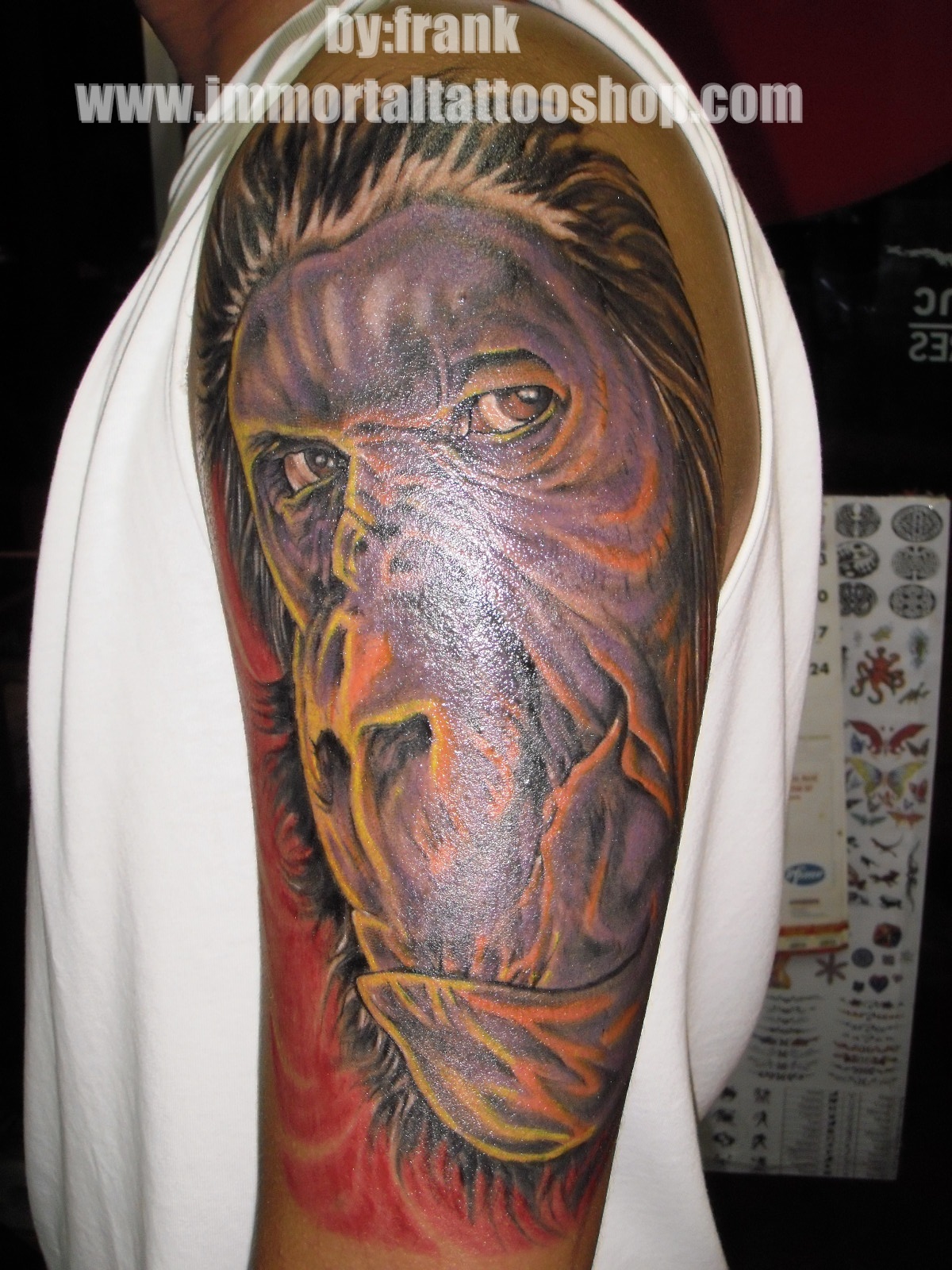 3D gorilla tattoo by frank