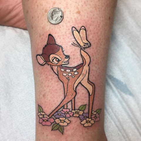 20 Lovely Bambi Tattoos For The Doe-Eyed Disney Darling