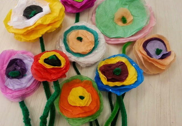 tissue paper art for kids