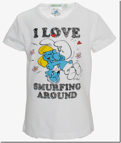 Smurf Print Tee 03 - SGD 16