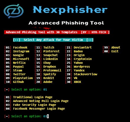 Nexphisher Advanced Phishing Tool