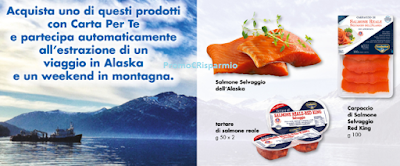 Logo Con Salmone Red King dell'Alaska vinci soggiorno a Bormio e un viaggio in Alaska