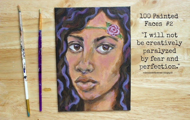 100 painted faces