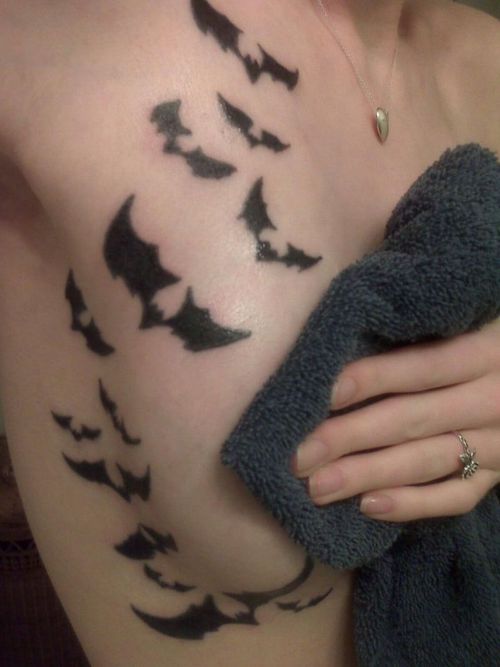 Bat Tattoo Updated Bat Tattoo Halloween tattoo
