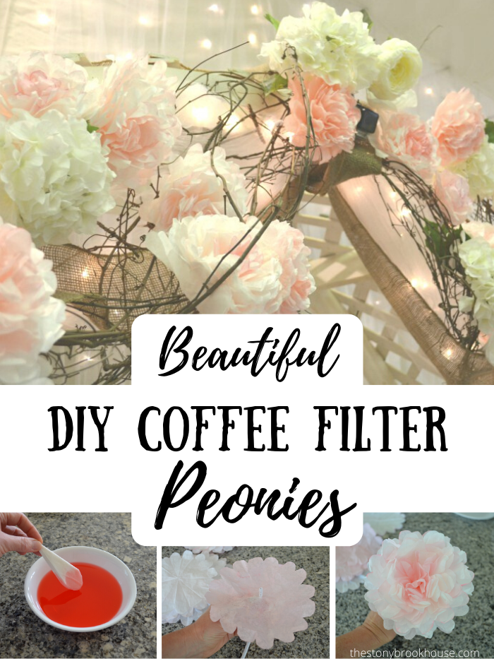 Beautiful DIY Coffee Filter Peonies